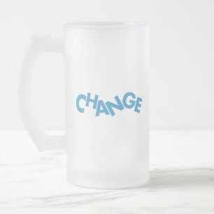 Modernes, kreatives, spielerisches Grafikdesign de Mattglas Bierglas