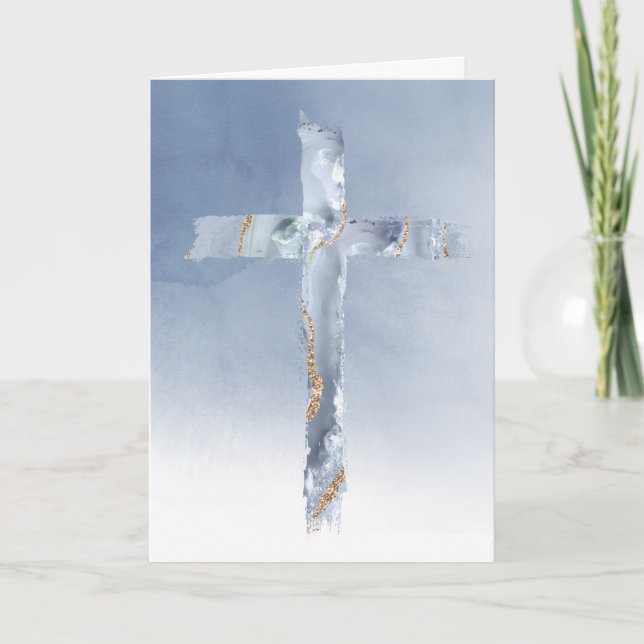 modernes Kreuz Karte (Vorderseite)