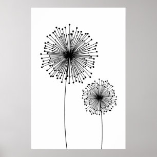 Modernes Kronleuchter Blume CUSTOM FARBPoster Poster