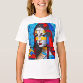 Modernes kubistisches Design von Mona T-Shirt