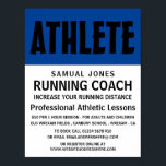 Modernes, kühnes, athletisches Lektorat Poster<br><div class="desc">Modernes,  feines,  athletisches Lektionplakat für die Werbung im Visitenkarten-Store.</div>