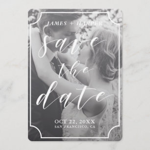 Modernes kundenspezifisches Foto der Save The Date