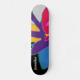 Modernes Kunstdesign Personalisiert Name Coole Nie Skateboard