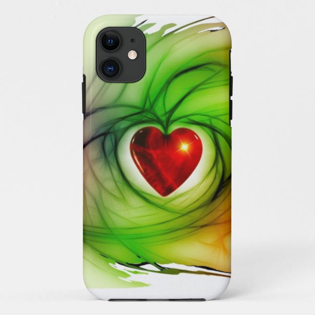 Modernes Kunstherz, schicke Liebe Mustergeschenke  Case-Mate iPhone Hülle (Rückseite)