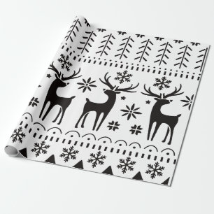 Modernes Kunsthistorisches Rentier Geschenkpapier