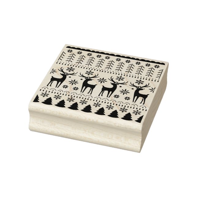 Modernes Kunsthistorisches Rentier Gummistempel (Stempel)