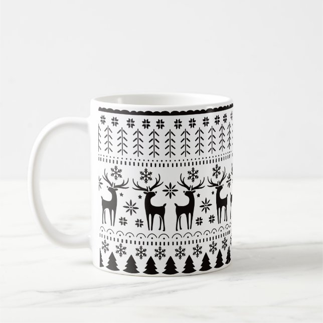 Modernes Kunsthistorisches Rentier Kaffeetasse (Links)