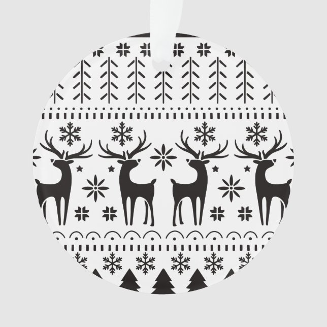 Modernes Kunsthistorisches Rentier Ornament (Vorderseite)