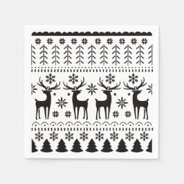 Modernes Kunsthistorisches Rentier Serviette