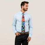 Modernes, Künstlerisches Korallenblau, florales Wa Krawatte<br><div class="desc">Dieses künstlerische und moderne Druckwerk ist perfekt für die trendige und modische Frau. Es ist ein modernes, ländliches, hübsches, einzigartiges und originelles Design mit handbemalter Korallenorange, Korallenrosa, Rot, Klassik Blau und Farn-grünen Blume und Blätter. Stilisieren Sie mit diesem handgemalten Werk des Künstlers La Femme, Rachel Matheney. ***WICHTIGE HINWEIS FÜR DESIGN:...</div>