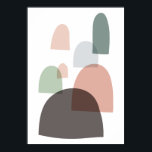 Modernes Kunstposter aus dem Mittelalter Poster<br><div class="desc">Poster aus der Mitte des Jahrhunderts,  skandinavische Dekoration der modernen Kunst.</div>