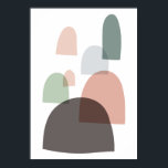 Modernes Kunstposter aus dem Mittelalter Poster<br><div class="desc">Poster aus der Mitte des Jahrhunderts,  skandinavische Dekoration der modernen Kunst.</div>