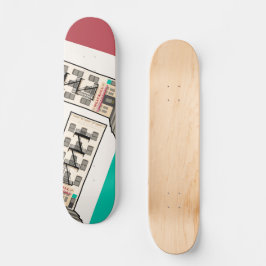 Modernes Kunstwerk der New Yorker Architektur Skateboard