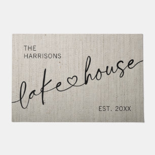Modernes Lake House Doormat Fußmatte