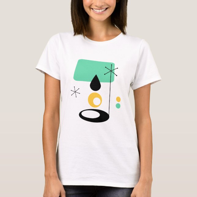 Modernes Lampendesign aus der Mitte des Jahrhunder T-Shirt (Vorderseite)