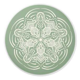 Modernes Landhaus Elvory Mandala Keramikknauf