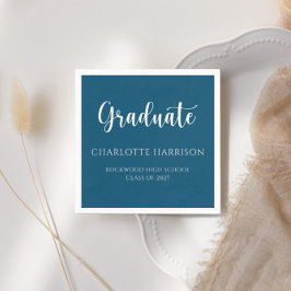 Modernes Lässiges Skriptpapier für Abschluss Serviette