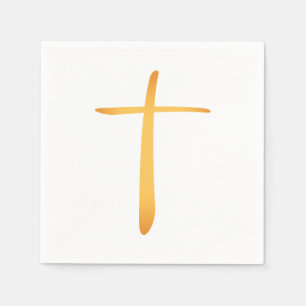 Modernes lateinisches Christliches Kreuz Serviette