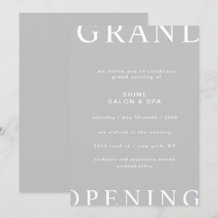 Modernes Layout, elegante Schrifteröffnung Einladung