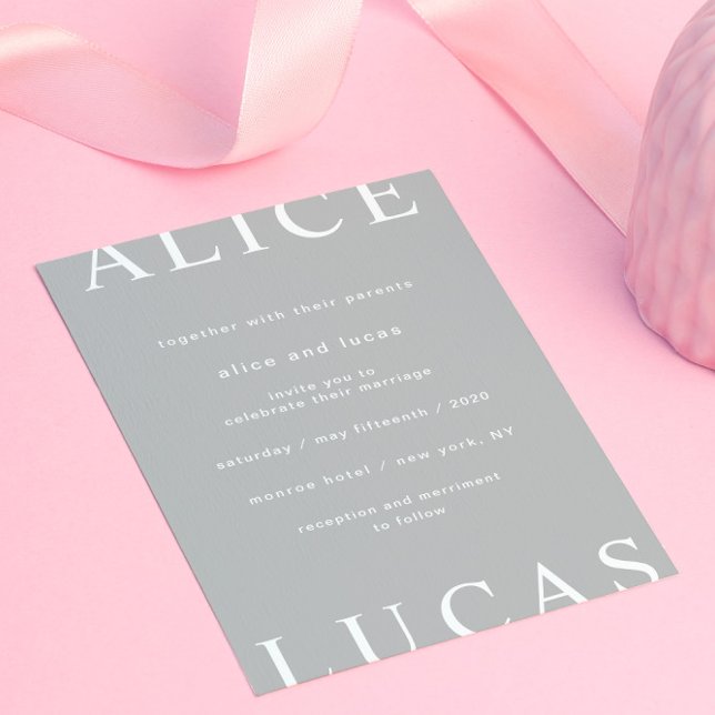 Modernes Layout Elegante Script Hochzeit Einladung (Von Creator hochgeladen)