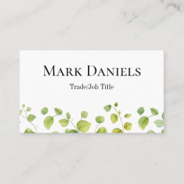 Modernes Leaf Design Visitenkarte