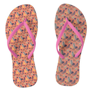 Modernes Leaf-Muster Flip Flops