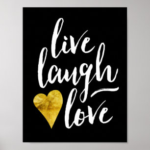 Modernes Leben, Lachen, Liebe Print (8.5 x 11) Poster