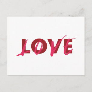 Modernes, lebendiges, cooles, trendiges Design der Postkarte