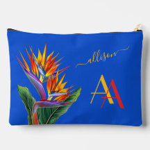 Modernes, lebendiges Floral Name Custom Monogram