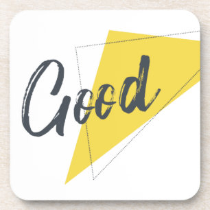 Modernes, lebendiges, kühnes Grafikdesign von Good Getränkeuntersetzer