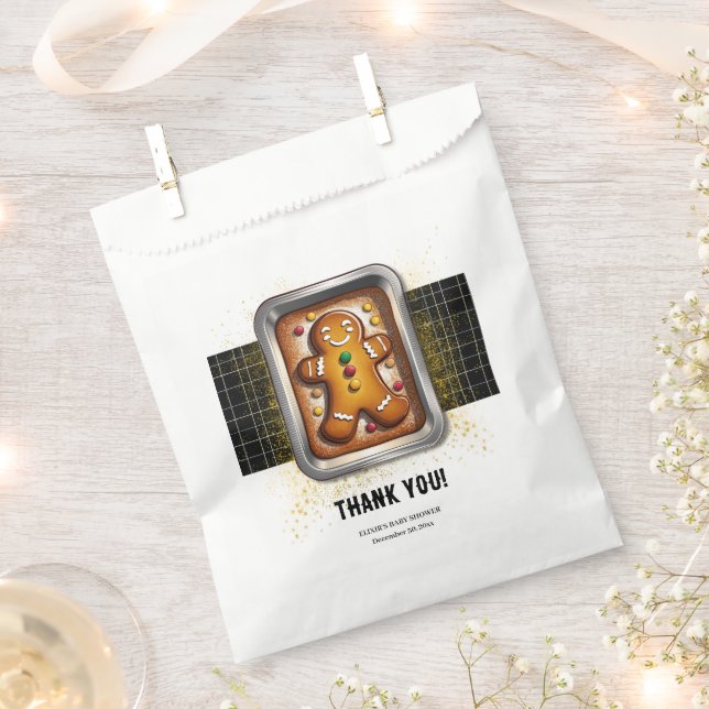 Modernes Lebkuchen in Pan Baby Dusche Geschenktütchen (Ausgeschnitten)