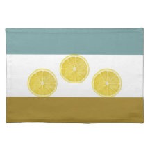 Modernes Lemon Trio Tischset