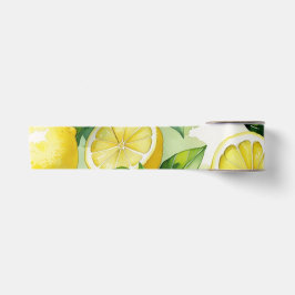 Modernes lemonblaues Blumenskript-Brautparty Satinband