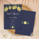 Modernes Lemons Navy Blue Brautparty Einladung (Von Creator hochgeladen)