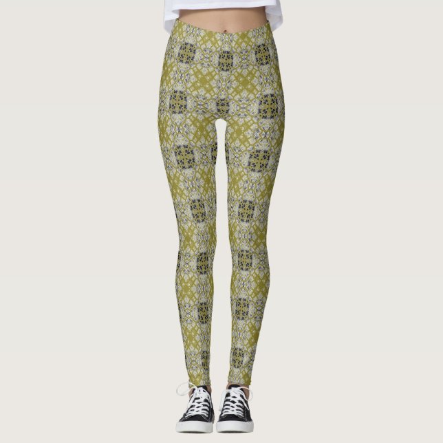 Modernes Leopard-Skin-Muster #4 Leggings (Vorderseite)