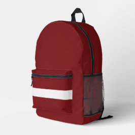 Modernes lettisches Flaggenstaat-Souvenir Bedruckter Rucksack