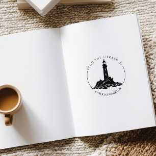 Modernes Leuchtturm aus der Bibliothek Gummistempel