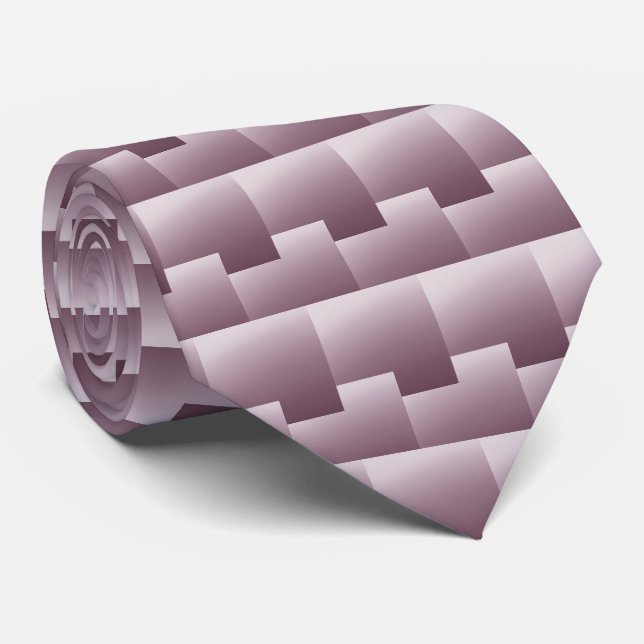 Modernes Lichtpflaumenmuster Krawatte (Gerollt)