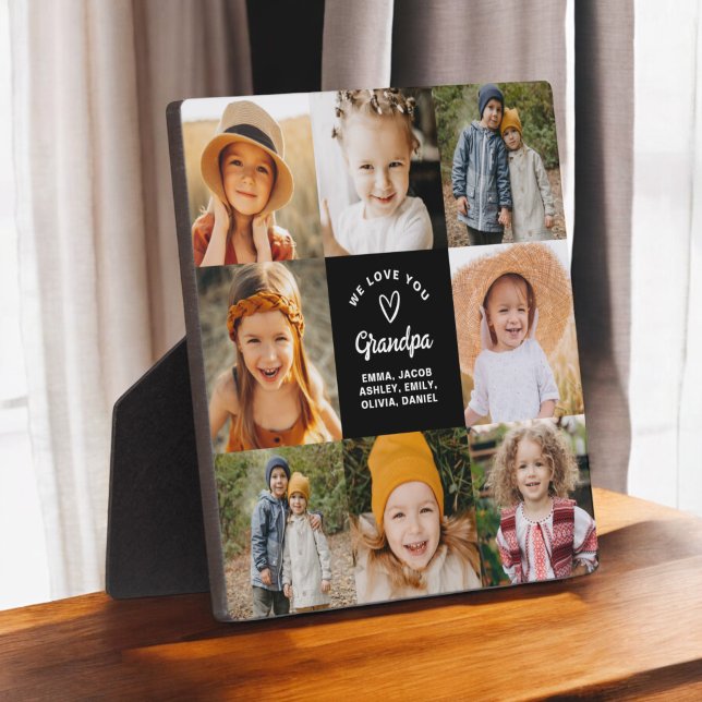 Modernes Liebe Sie Opa Collage Instagram Foto Fotoplatte (Von Creator hochgeladen)