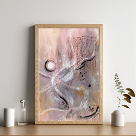 Modernes lila abstraktes Poster