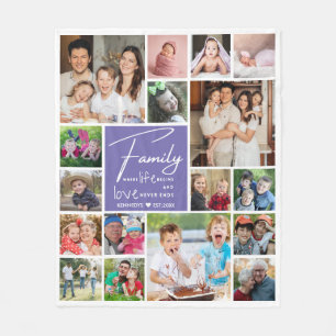 Modernes Lila Angebot für 17 Fotosammlungen Fleecedecke