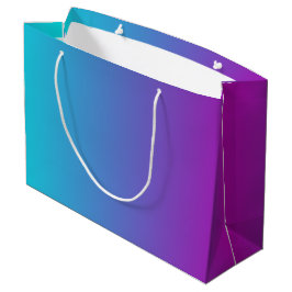 Modernes Lila Blaues Gradient Große Geschenktüte