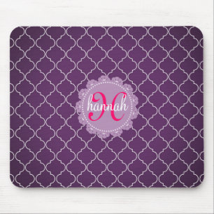 Modernes lila Bristol deckt personalisiertes Mousepad