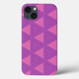 Modernes Lila Dreieck-Muster Case-Mate iPhone Hülle