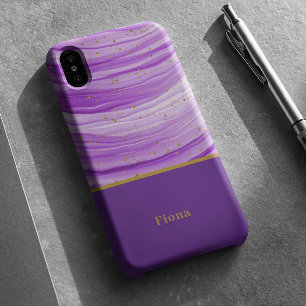 Modernes Lila Farbkonzept iPhone 16 Hülle