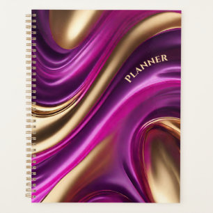 Modernes - Lila Rosa und Gold- Planer