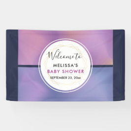 Modernes, Lila-rosa-wirbelndes, abstraktes Design Banner