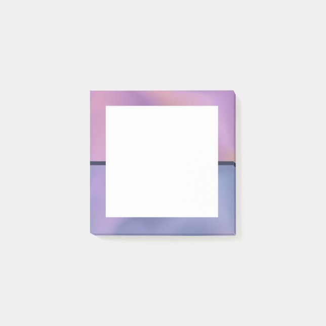 Modernes, Lila-rosa-wirbelndes, abstraktes Design Post-it Klebezettel (Vorderseite)