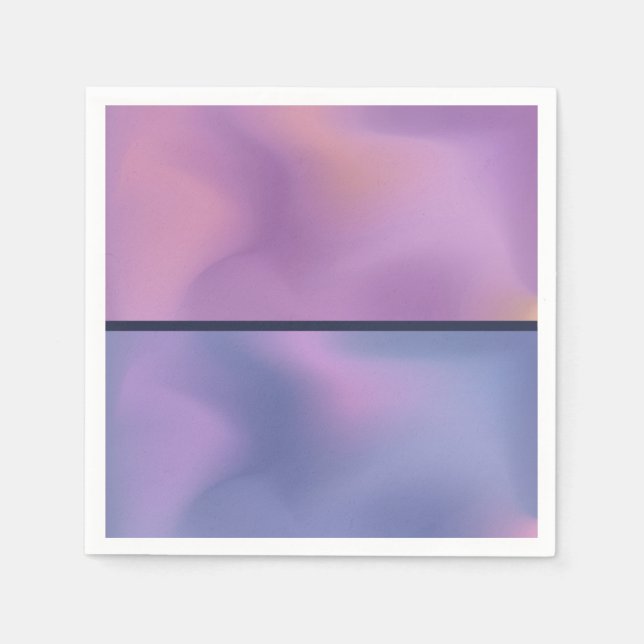 Modernes, Lila-rosa-wirbelndes, abstraktes Design Serviette (Vorderseite)