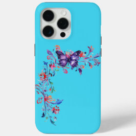 Modernes Lila Schmetterlingsbrett iPhone 15 Pro Fa Case-Mate iPhone Hülle